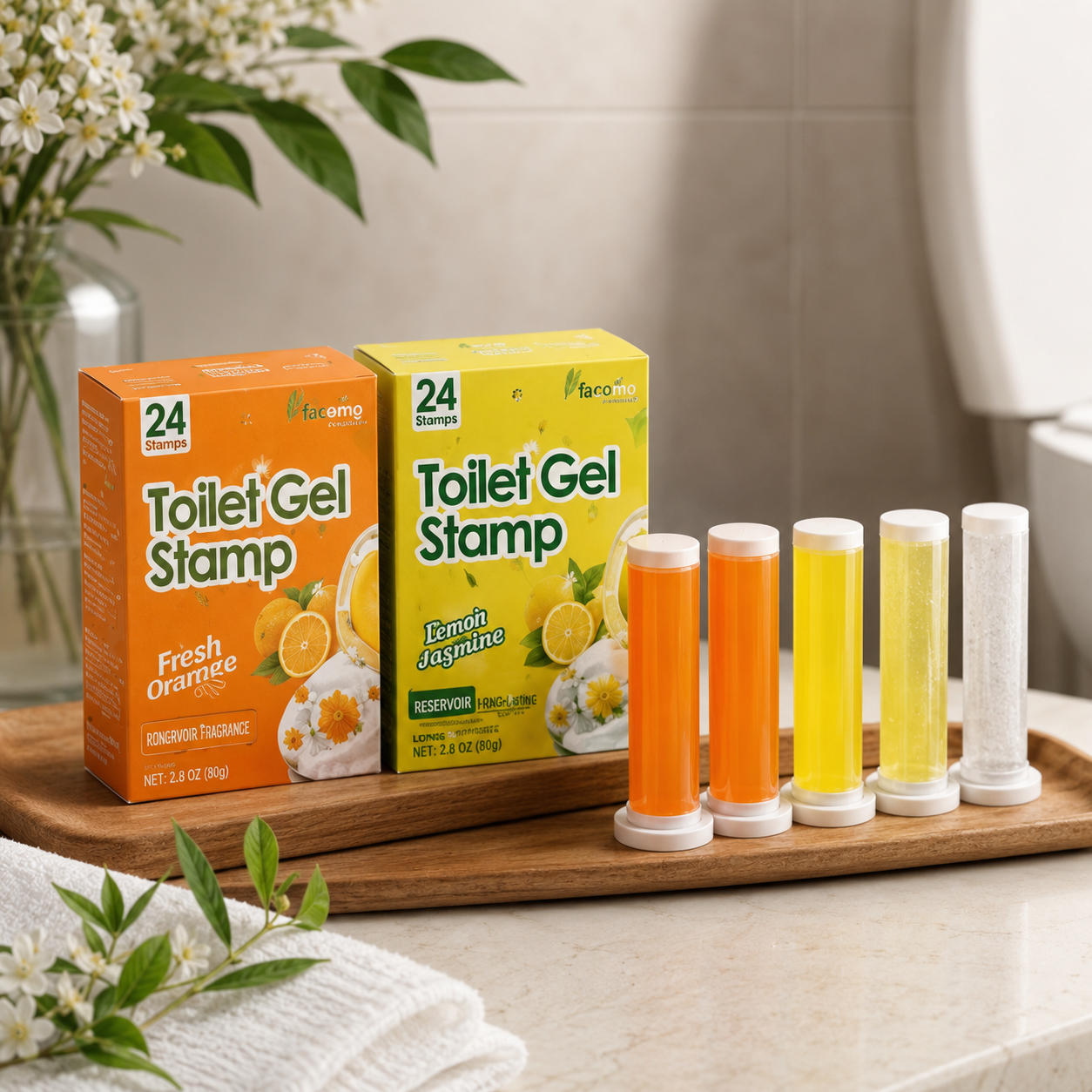RosyRoots™ FreshStamp Toilet Gel Stamps